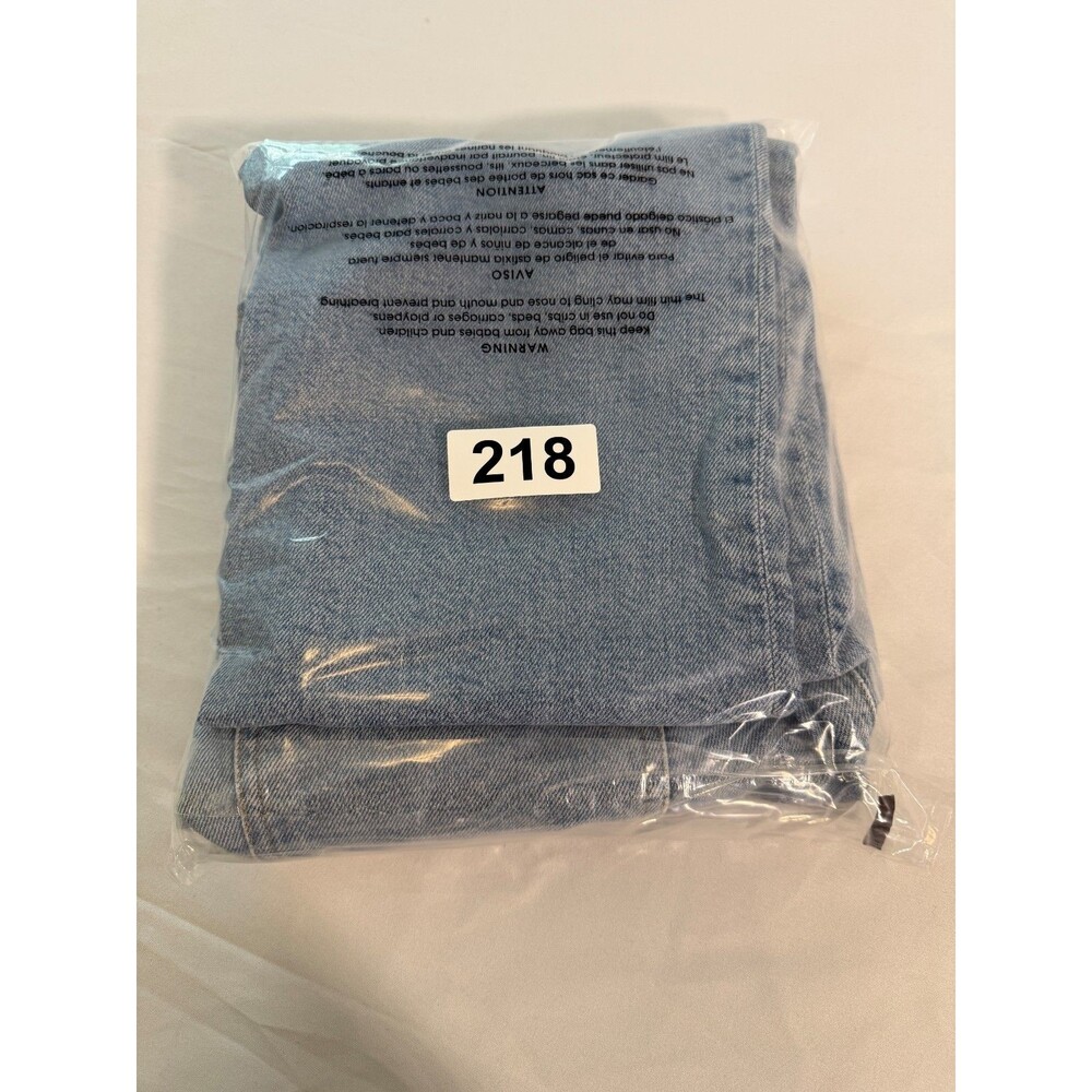 Agolde Riley High Rise Straight Crop Medium Wash Slim Straight Size 28 - Picture 16 of 16